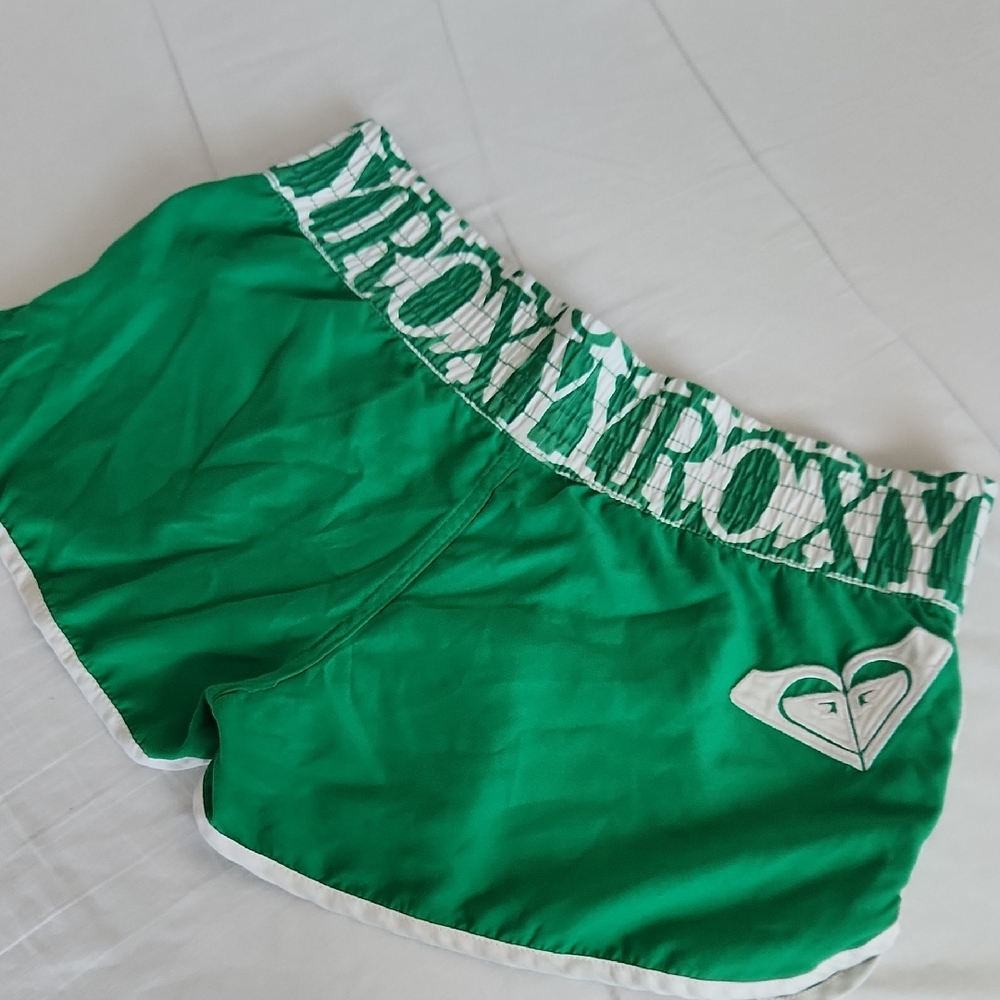 Roxy Green and White Women's Shorts